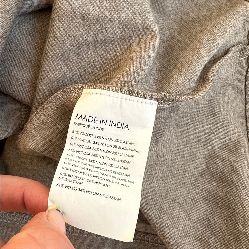 Club Monaco Sleeveless Maxi Dress in Taupe Twist Front - Picture 9 of 9